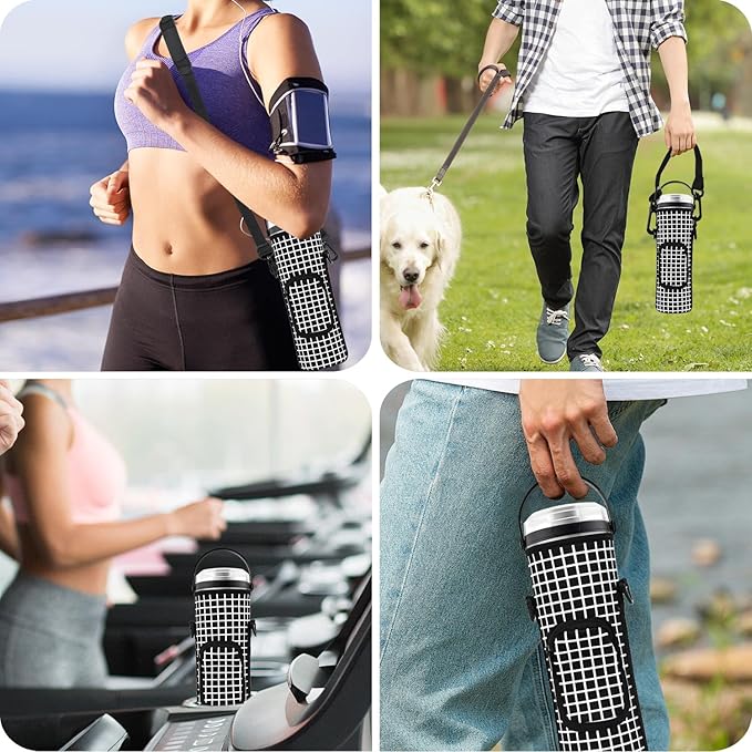 Storage Bag for Ninja Portable Blender Dust Cover Sleeve with Adjustable Shoulder for Ninja BC151NV/BC51NV/BC151BK/BC151CR/BC151EM/ BC151PR/BC151WH/BC155PS Blast Portable Blender (Check)