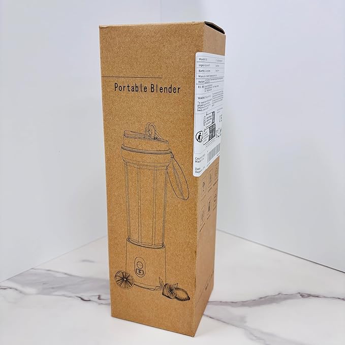 Portable Blender for Shakes and Smoothies 17Oz, Personal Blender 4000mAh USB Rechargeable, 500ml Portable Juicer for Kitchen/Travel/Gym(Black)