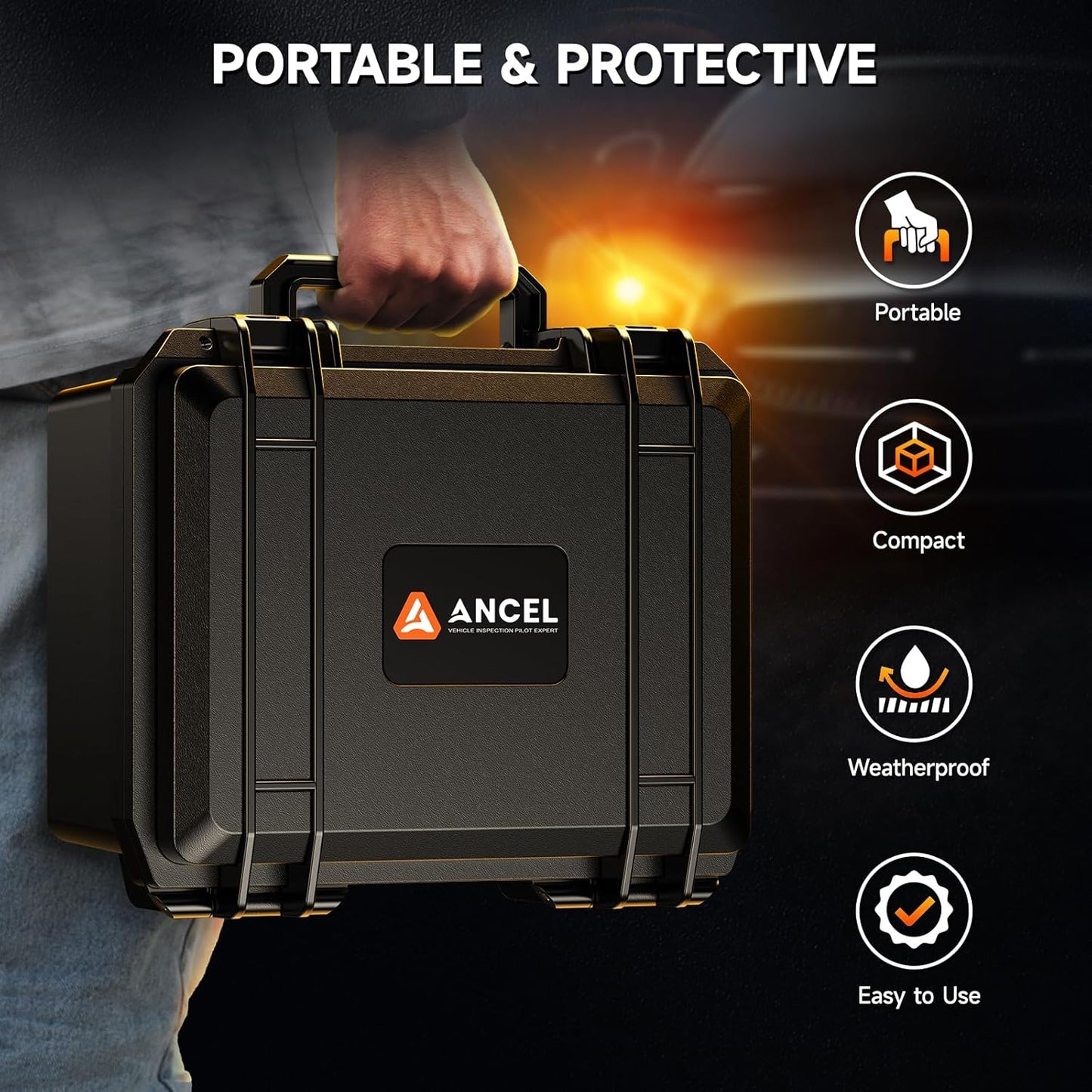 ANCEL L8000 Automotive Smoke Machine | Dual Mode Diagnostic Leak Tester for EVAP & Turbo Systems | Built-in Air Pump & Color LCD | Adjustable Pressure & Run Time | Compatible with Multiple Vehicles