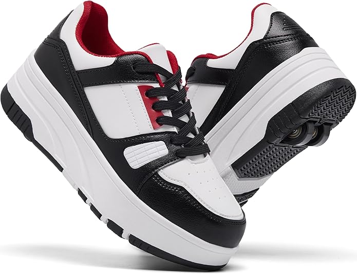 Roller Skate Shoes for Kids Girls Boys Detachable Wheeled Fashion Sneakers