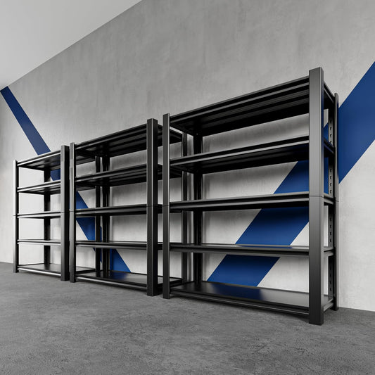 72" H x 48" W x 20" D 5-Tier Heavy Duty Garage Shelving Unit, 3000 LBS Capacity Metal Storage Rack,Adjustable Steel Shelves for Garage, Warehouse, Basement, Pantry, Workshop.3 Pack
