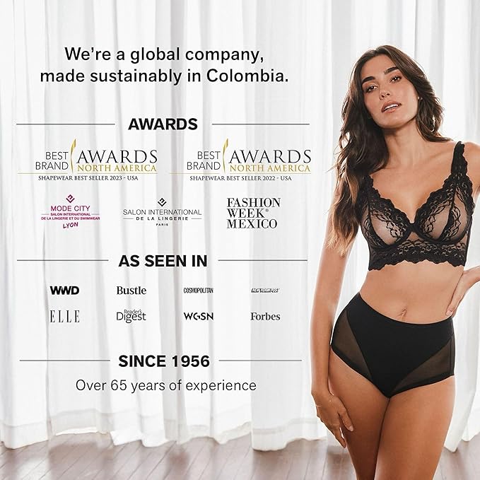 Leonisa Posture Corrector Bra Wireless Front Closure Bra for Women Full Coverage