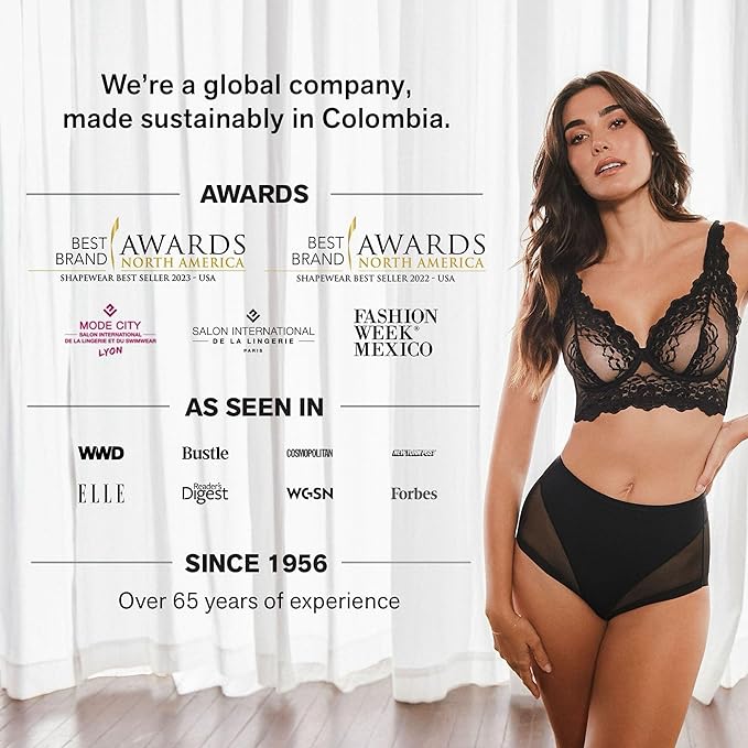 Leonisa Posture Corrector Bra Wireless Front Closure Bra for Women Full Coverage