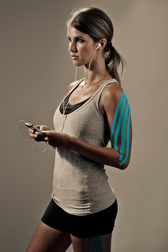 Kinesiology Tape - 5M Precut K Tape Roll - Premium Athletic Tape - Support and Prevent Injuries - Multiple Colors Available