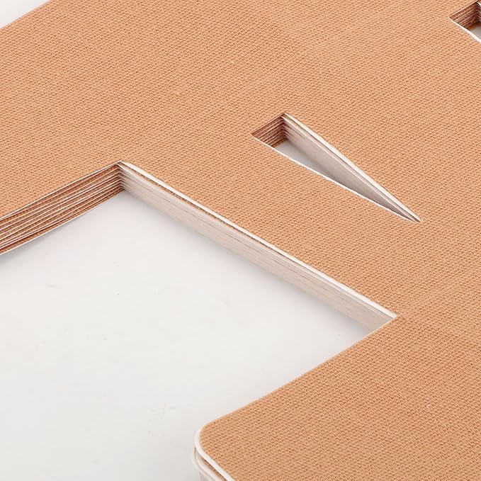 10pcs Precut Tape for Shoulder, Breathable & Latex-Free Athletic Tape for Shoulder Muscle Support & Stability, Elastic Self-Adhesive Sports Patch Strips Fit Men Women Supplies(Beige)