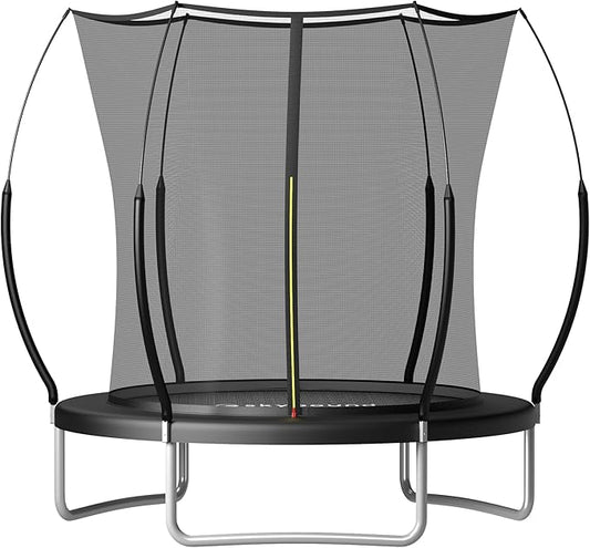 SkyBound 14 FT 12 FT 10FT 8FT 6FT Springless Trampoline for Kids and Adults - Recreational Trampolines with AntiRust Coating - Bungee Cords Outdoor Trampoline for Kids - No-Gap Design Zipper System
