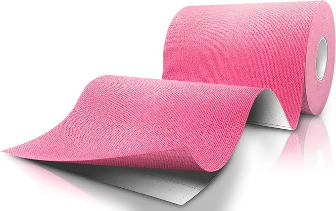 Kinesiology Tape Extra Wide 4" x 16.4' Roll - Supports Athletic Performance for Large Muscle Groups, Easy to Apply, Stays in Place for Days, Latex-Free, Waterproof