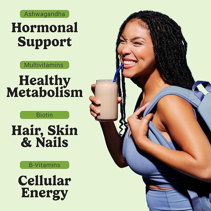 VitaHustle ONE Meal Replacement Shake - Plant Based Protein Powder by Kevin Hart - Vegan, Meal Replacement Powder with Superfoods, Vitamins, Adaptogens & Probiotics -Vanilla Flavor, 15 Servings