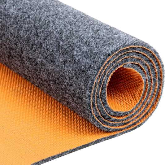 64 X 32 Inch Heavy Duty Oil Spill Mat, 6.5mm Thickened Garage Floor Mat for Under Car, 1/4" Waterproof Rubber Backing Absorbs Oil Quickly, Washable, Reusable, Durable, Non-Slip