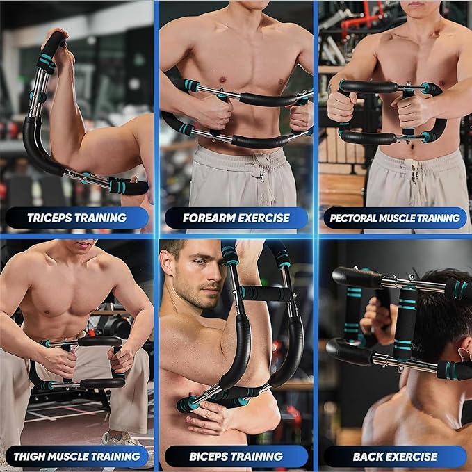 Twister Arm Trainer – Adjustable Forearm Strengthener – Exercise Equipment for Men & Women – Chest Workout Equipment – Portable Spring Resistance – Home Workout Suspension Trainer – 40-90lb