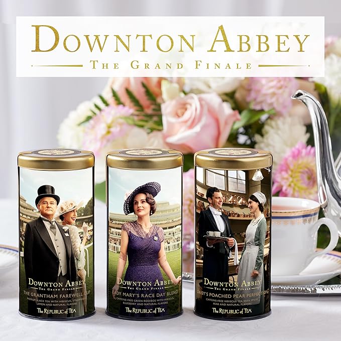 The Republic of Tea — Downton Abbey The Grantham Farewell Cup Black Tea, 36 Tea Bags