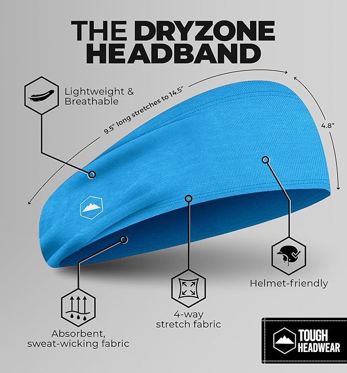 Mens Sweat Bands - Sport Headbands for Men - Workout Headbands for Women - Running Headband -Tennis Athletic Sweatband