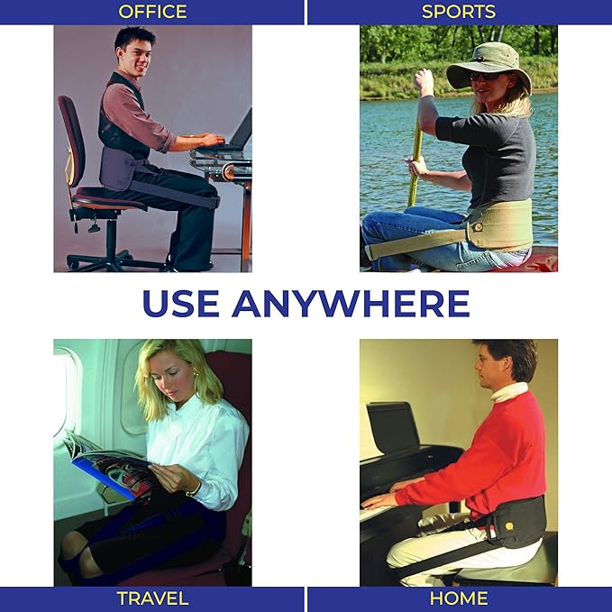 Back-Up with CushShins Premium Back Support System Turns to Convertible Pouch Bag