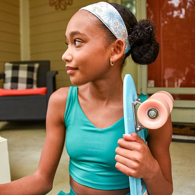 FROG SAC Sport Headbands for Girls, Adjustable Non Slip Athletic Sports Hair Bands for Women, Stretch Elastic Workout Mesh Headband for Yoga Running Exercise Soccer