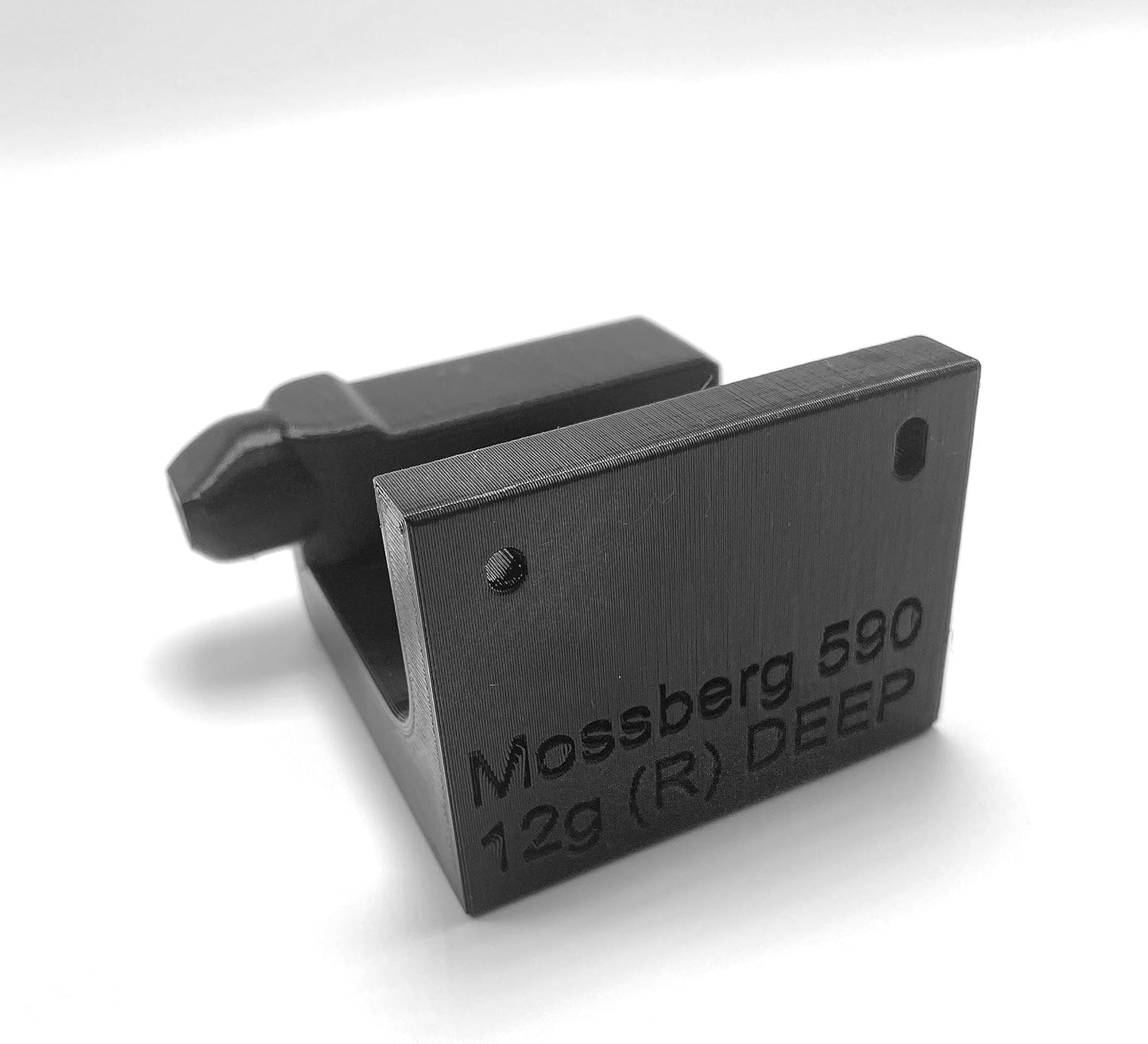 Spartan Mount for Mossberg 88, 500, 590 Shotgun Display Storage Organization System | Unique Low Profile Design | Gun Safe Wall Room Mounting Solution (12-Gauge, Barrel Points Right, DEEP)