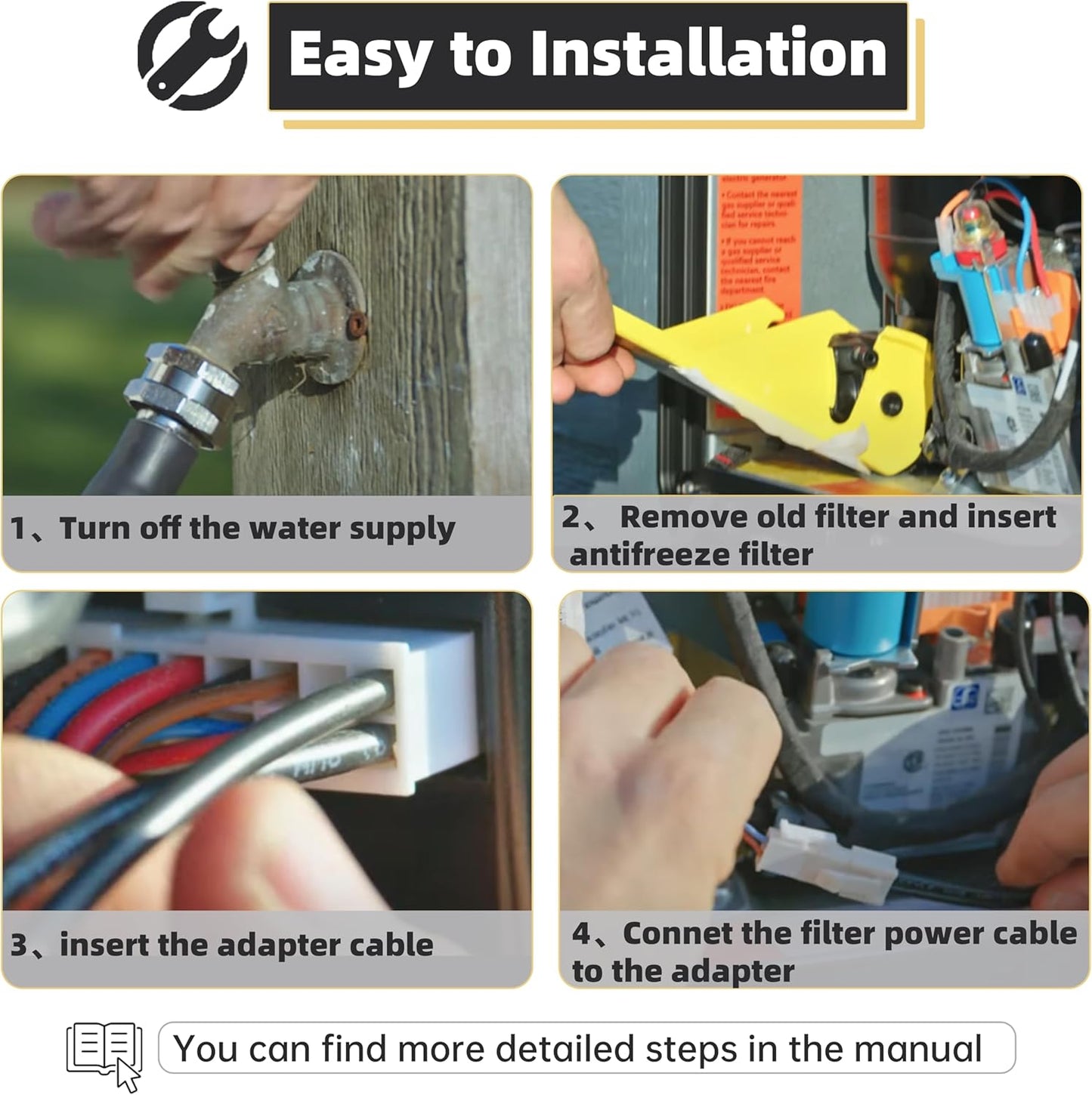 Electric Antifreeze Kit Compatible with Truma AquaGo, Replacement Electric Antifreeze Kit for Truma AquaGo Water Heater Frost-Free Protection Down to -20°C/-4°F | 12V DC Operation