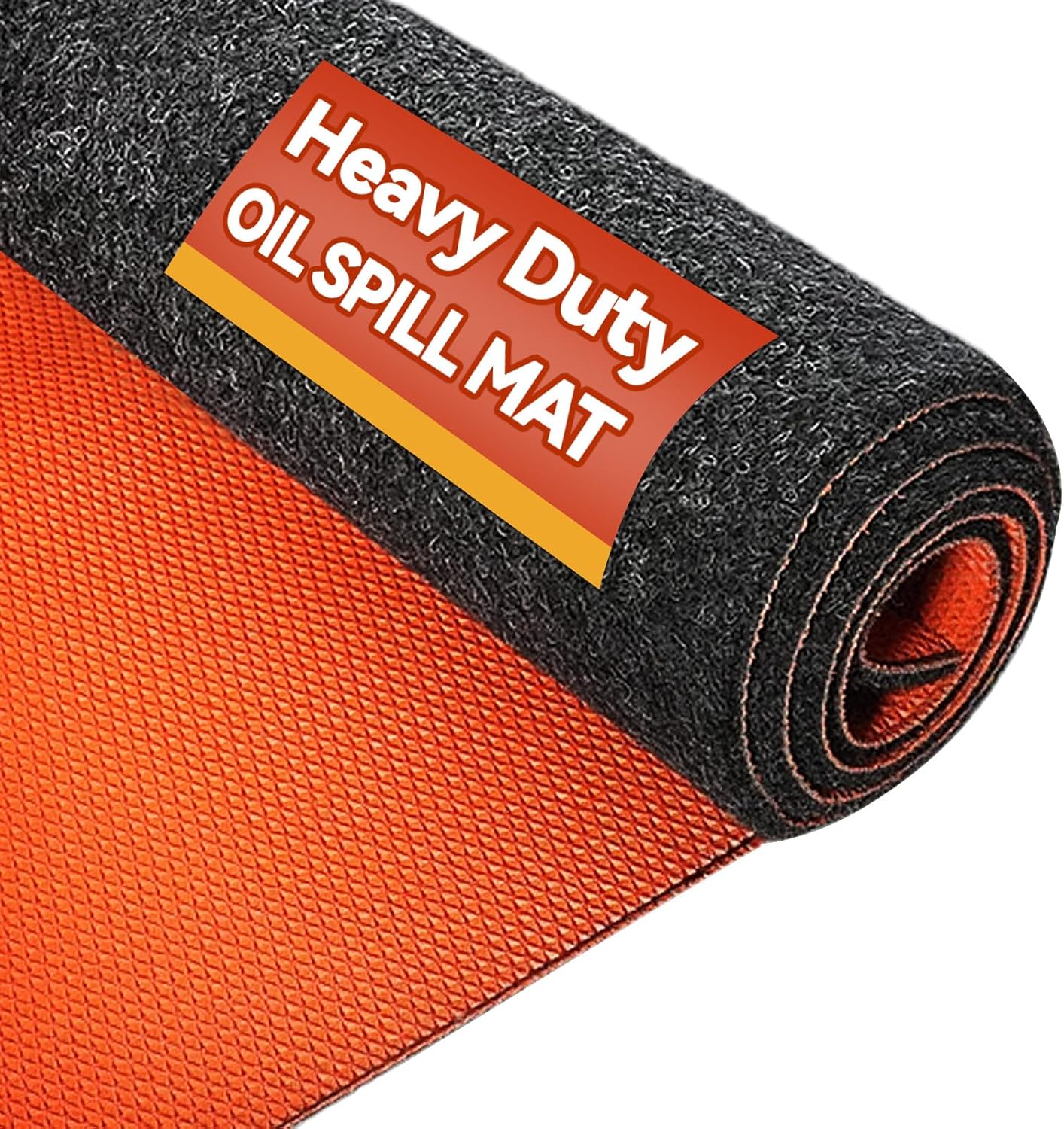 59" x 71" Heavy Duty Oil Spill Mat, Upgraded Garage Floor Mat for Under Car, 1/4" Waterproof Rubber Bottom Absorbs Oil Quickly, Washable, Reusable Oil Drip Leak Absorbent Pad