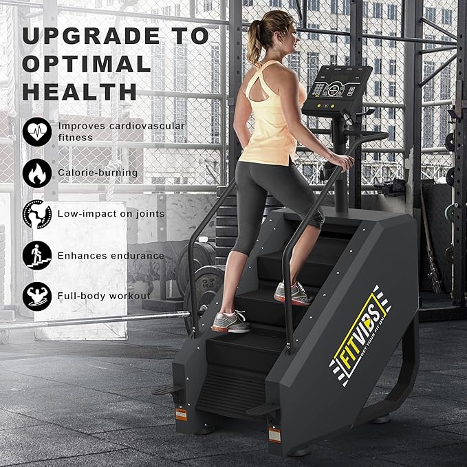 Stair Stepper Machine, Continuous Climbing Stair Machine, Commercial Grade Stair Stepping Machine for Cardio and Lower Body Workouts