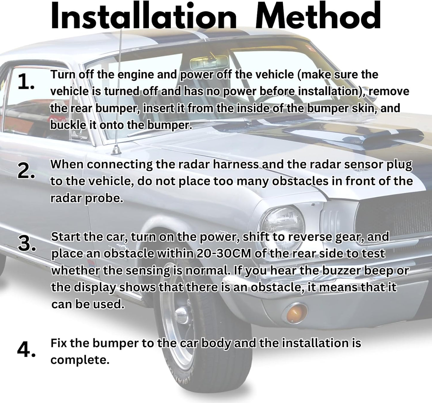 89341-0C010 Reverse Backup Sensor Parking Rear Bumper Parking Assist Sensor Replacement for Toyota RAV4 2017-2018 Tacoma 2017-2023 Tundra 2017-2021 4 Pack