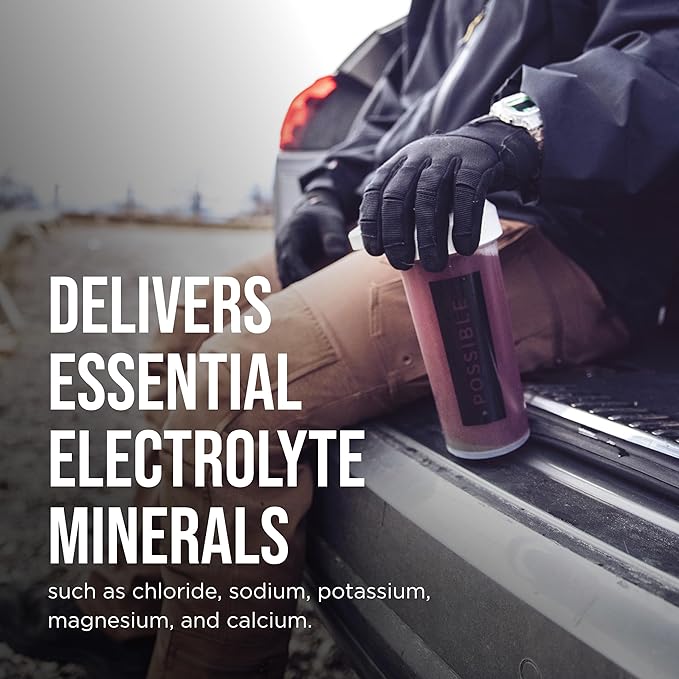 Possible Whole Food Electrolyte - Powder Drink Mix for Pre-Workout, Post-Workout & Everyday Hydration - Vegan, Plant-Based Wellness - Gluten-Free, USDA Organic - Clean Label - 20 Stick Packs