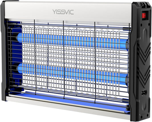 YISSVIC LED Bug Zapper Indoor, 4000V Electric Bug Zapper, Powerful Mosquito Zapper,LED Fly Zapper Indoor, Mosquito Killer with 6.6ft Power Cord for Home Office Restaurant