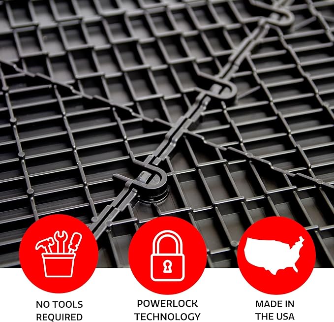 Big Floors 3X3RESMAPLE Modular Interlocking Lightweight Plastic Dance Floor Kit (3' x 3'), Light Maple, 21 Piece