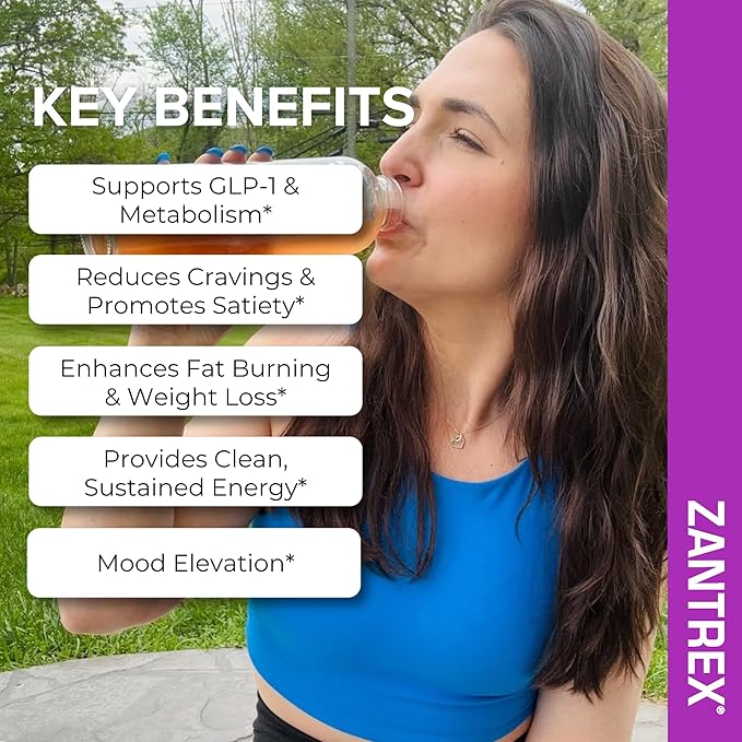 SkinnyStix Berry Fusion GLP-1 Support Powder Energy Drink, Metabolic Support, Appetite Control, Natural Energy Boost | 15 Single-Serving Packets