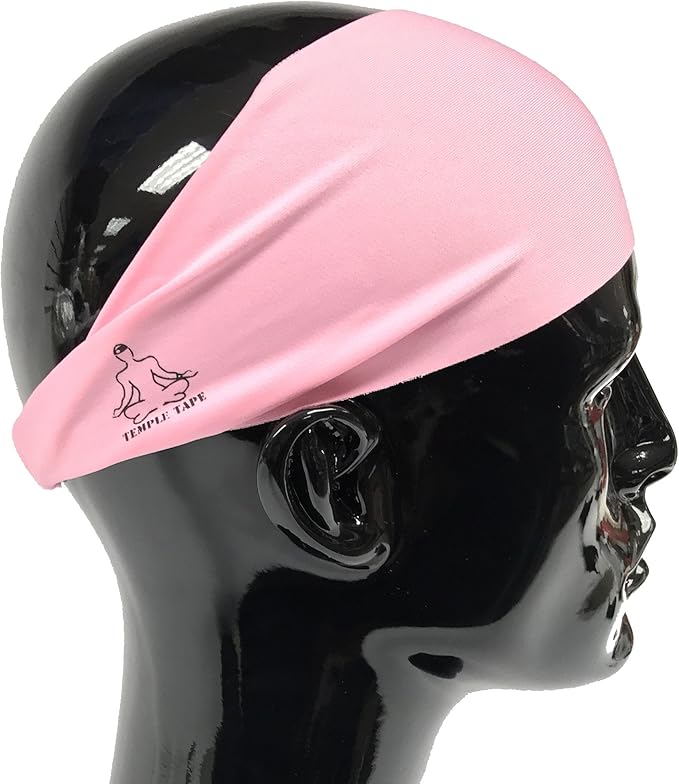 Headbands for Men and Women - Mens Sweatband & Sports Headband Moisture Wicking Workout Sweatbands for Running, Cross Training, Yoga and Bike Helmet Friendly