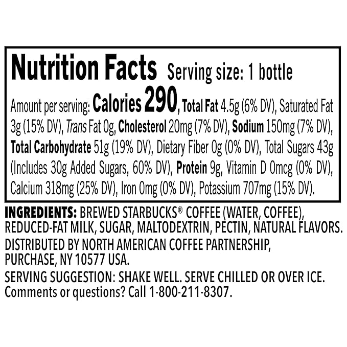 Starbucks Frappuccino Coffee Drink, Vanilla, 13.7 Fl Oz (Pack of 12)