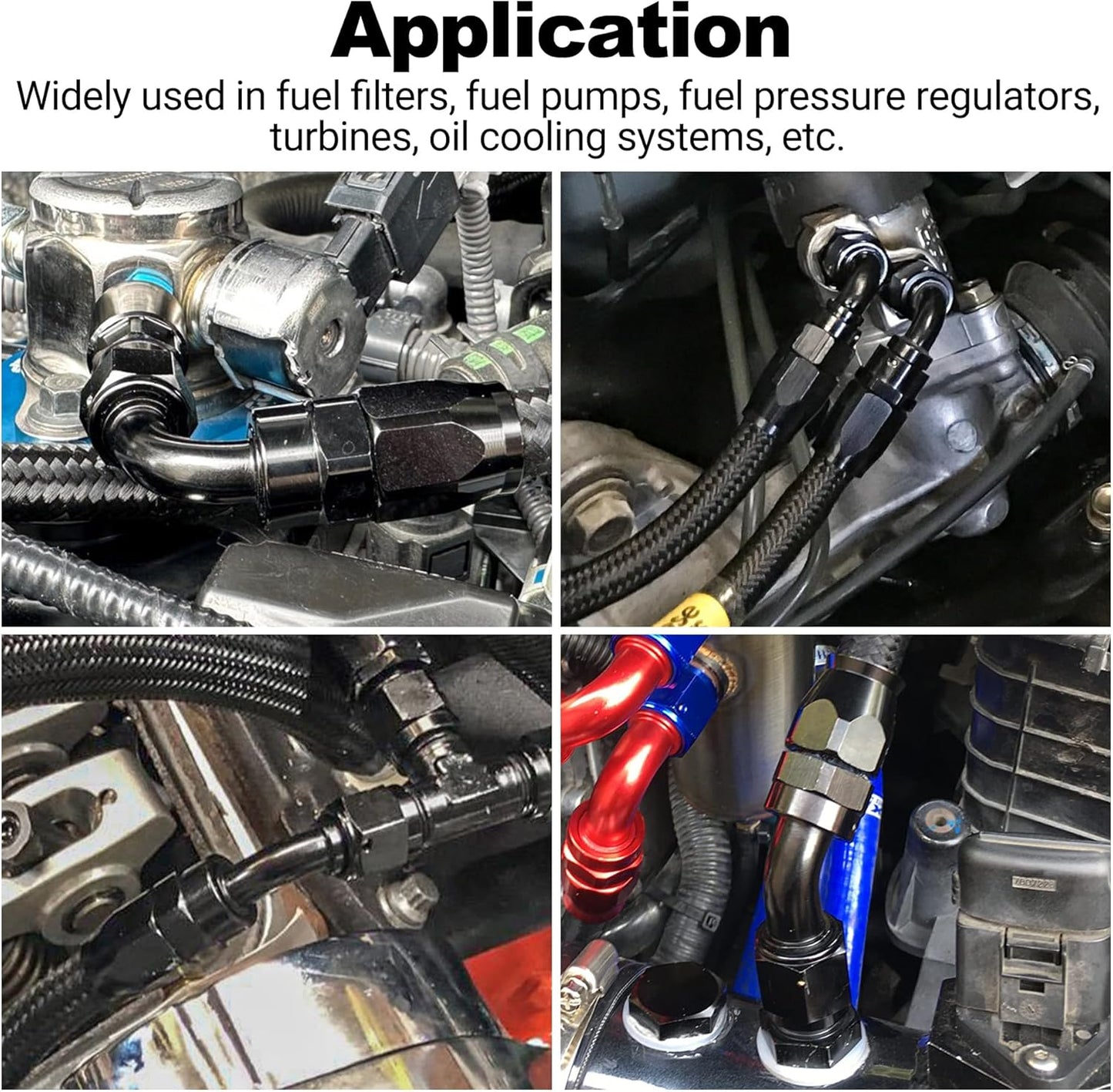 EVIL ENERGY 6AN 150 Degree One Piece Full Flow Hose End Fitting Swivel For CPE Braided Hose