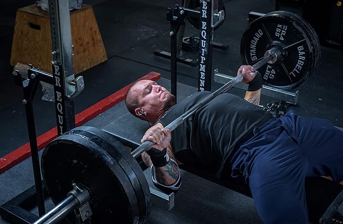 Wrist Wraps Weightlifting - Stiff Heavy Duty 18 inch Wraps With Thick Thumb Loop For Powerlifting, Bodybuilding, Cross Training, & Heavy Presses