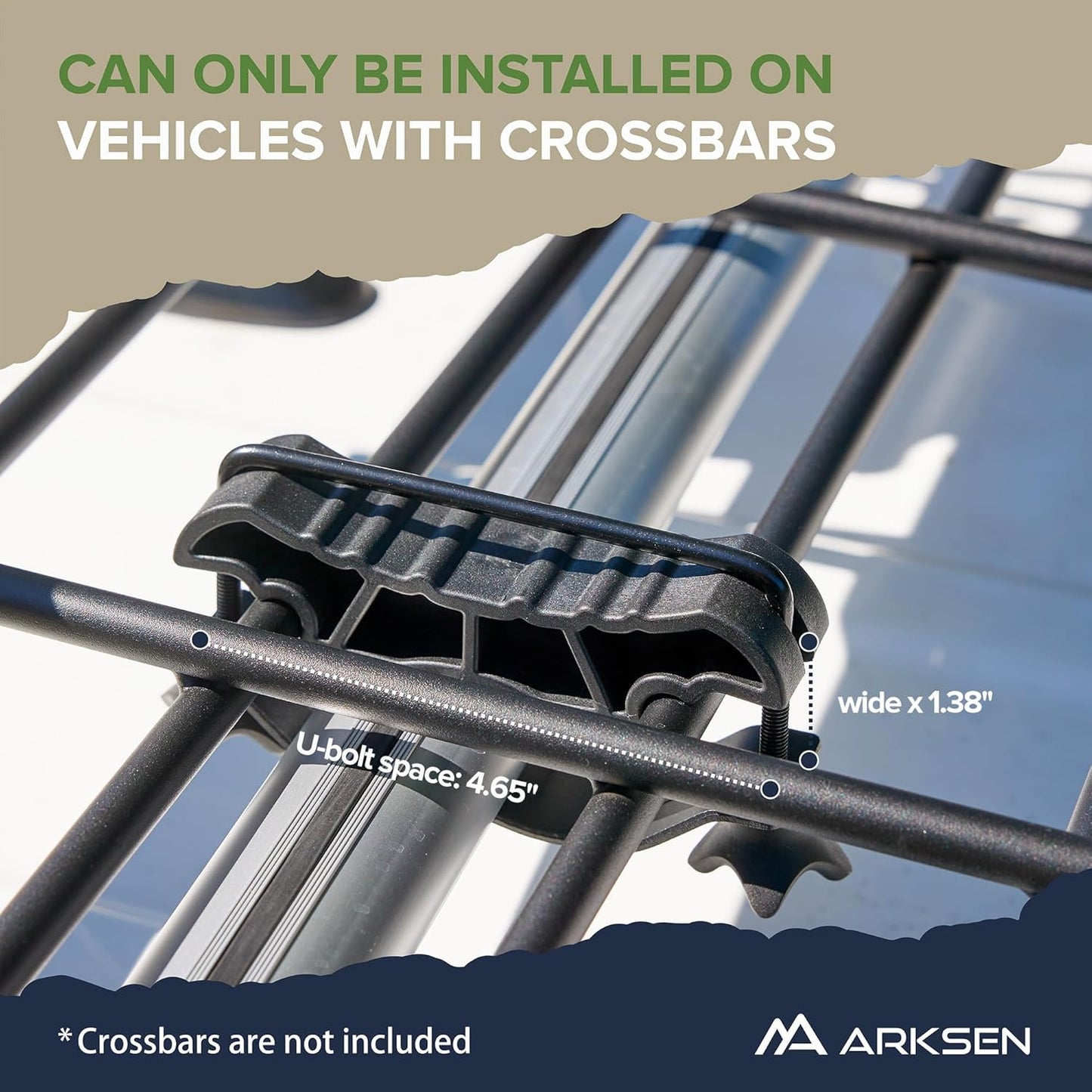 ARKSEN 64 x 34 x 6 Inch Universal Roof Rack with Extension, 150 LBS Heavy Duty Capacity Rooftop Cargo Basket for SUV, Truck, RV, Pickup