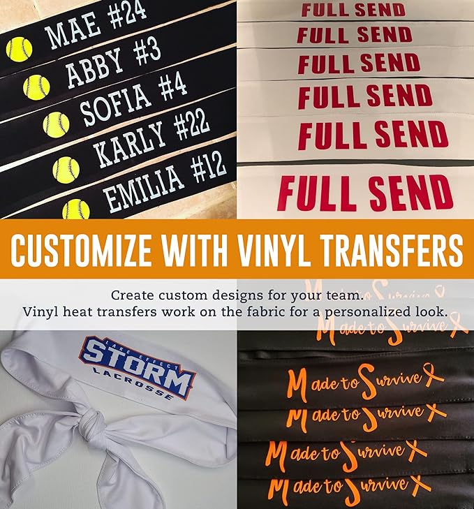 Tie Headband for Women & Men - Ninja Headbands, Head Tie for Running, Basketball, Football & Athletics,Cooling Headband