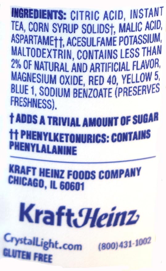 Crystal Light Peach Iced Tea Drink Mix, 12-Quart Canister (Pack of 7)