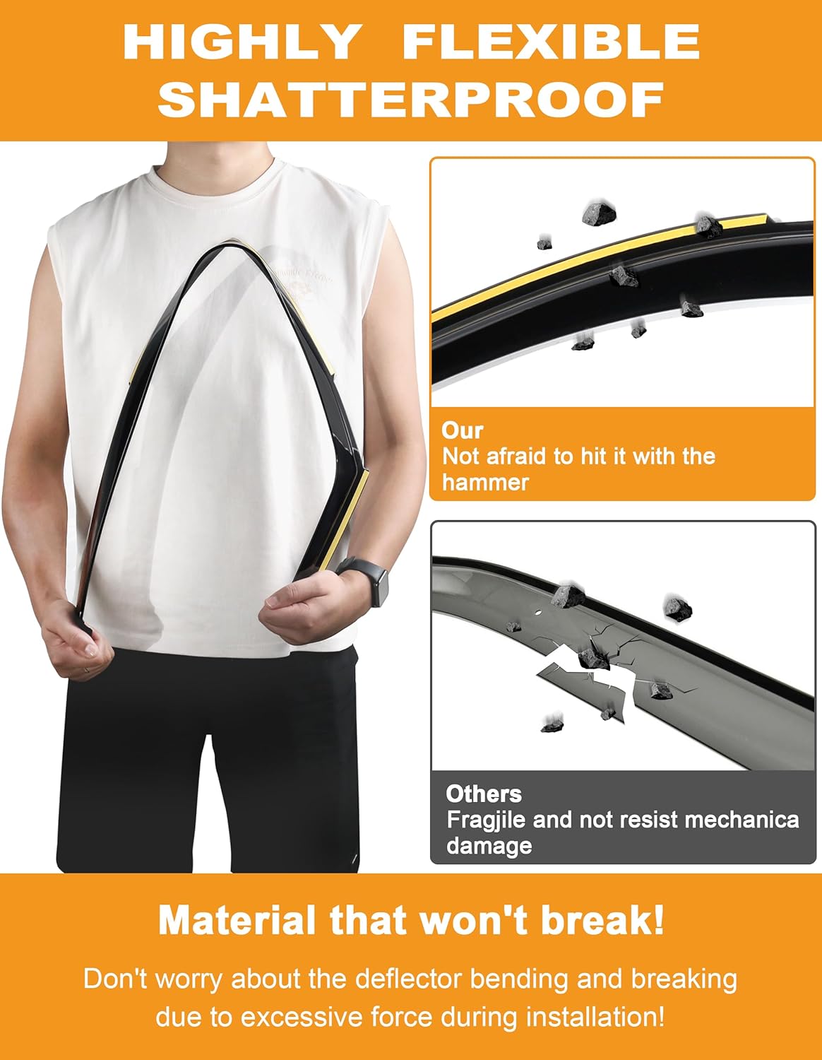 in-Channel Window Rain Guards Intended for Subaru Forester 2019 2020 2021 2022 2023 2024 Extra Durable Window Deflectors Vent Visors Shades Exterior Car Accessories - 4 pcs