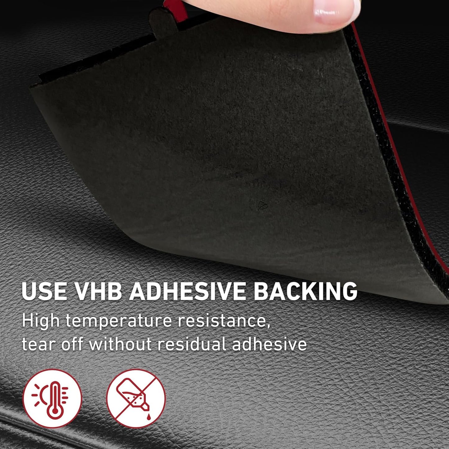 Radar Detector Bracket with Dashboard Hook Ring Installation, No Installation Tools Required, Easy to Install, Compatible with Radar Detectors with Flat and Hard Bottom (2PCS)