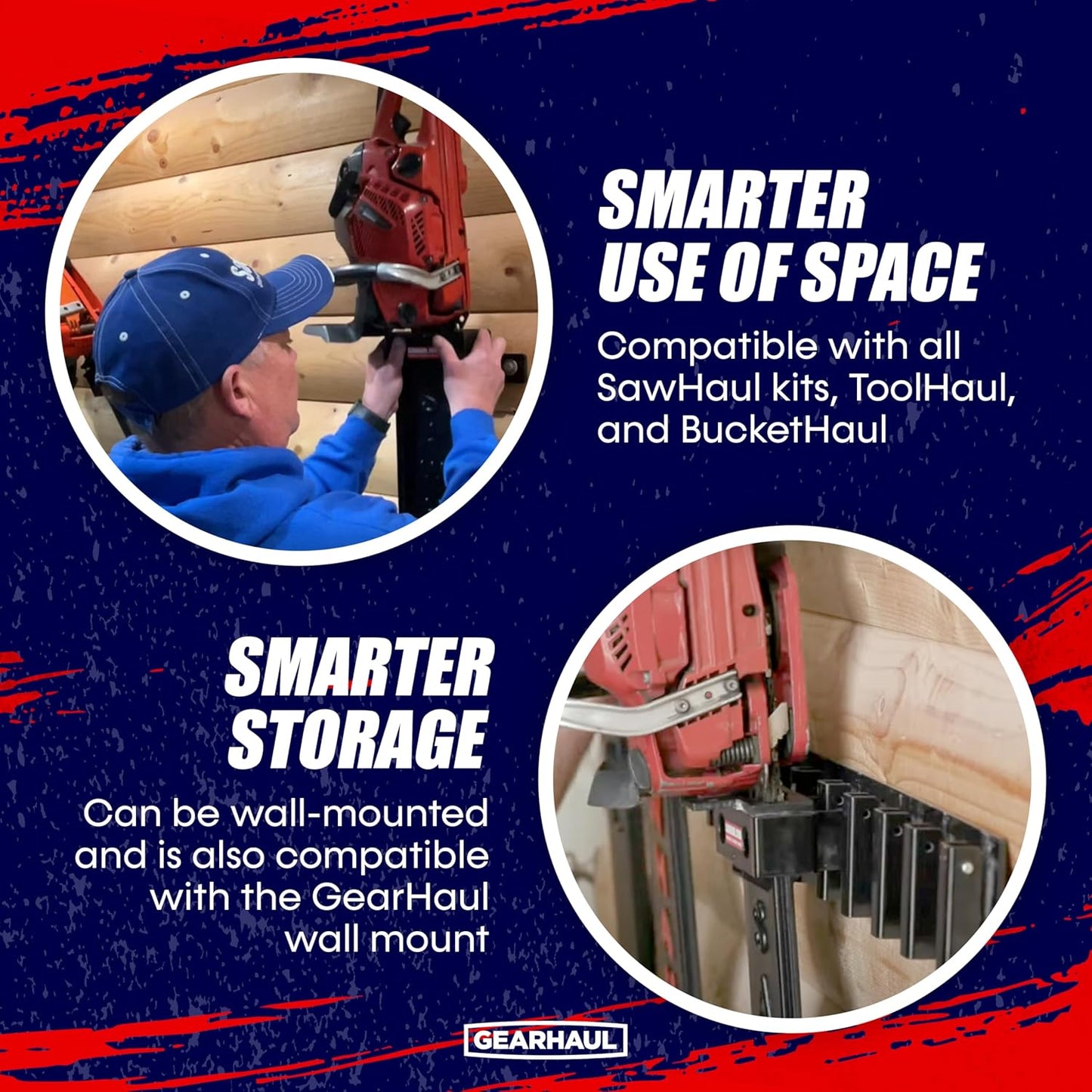 SawHaul Snap-Lok Universal Chainsaw Carrier Kit for Tractors and Skid Steers – 20 Inch Black Scabbard with Rotating Mount – Compatible with All Chainsaw Brands – Made in USA