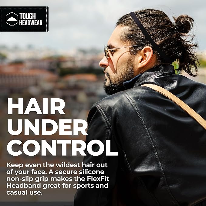 Thin Elastic Sports Headbands - Workout, Running, Soccer for Women & Men