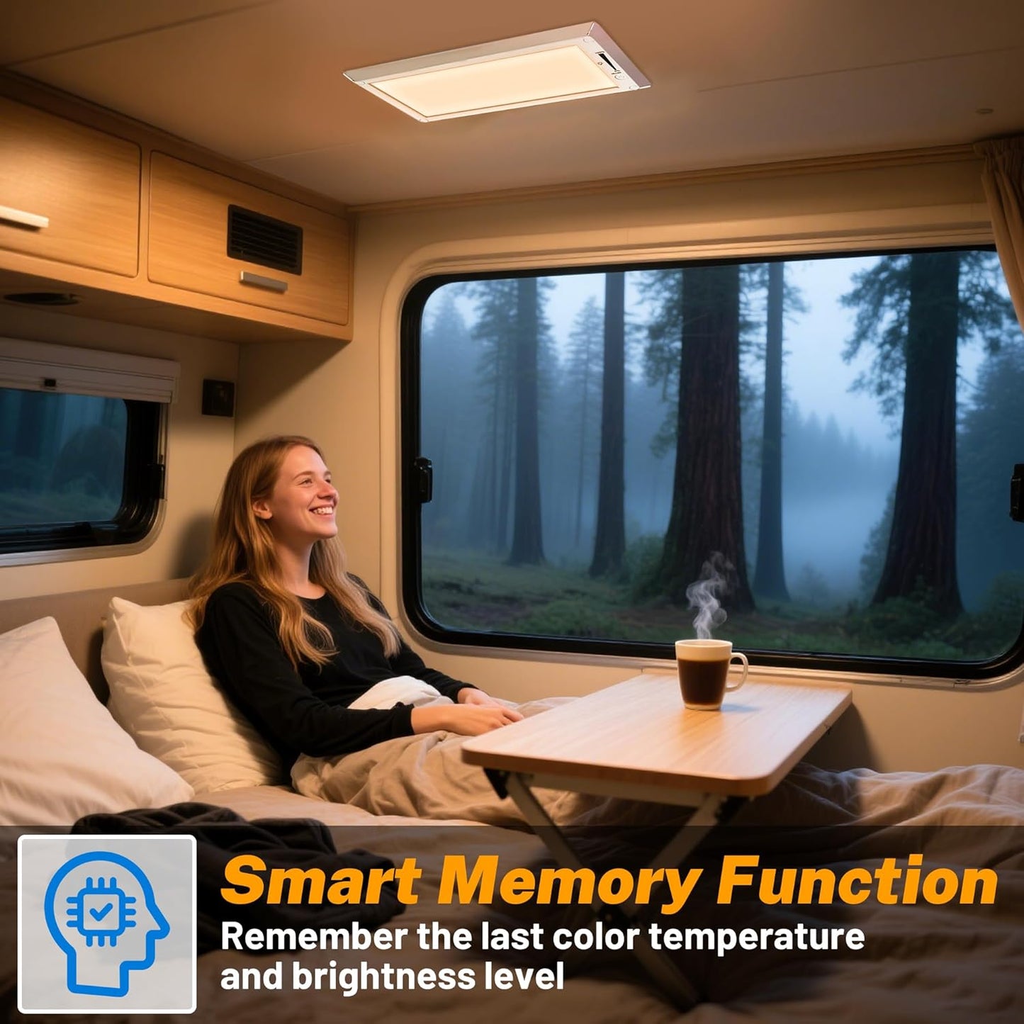 8 Pack RV Lights Interior,3 Color RV LED Super Bright Fixture,12V RV Ceiling Dome Light with ON/Off Dimmable Switch Energy Saving Gift Package for RV/Camper/Car/Trailer/Boat