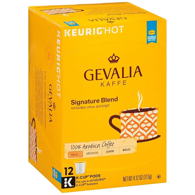 Gevalia Cappuccino Keurig K Cup Pods with Froth Packets 5.98oz (24 Count, 4 Boxes)