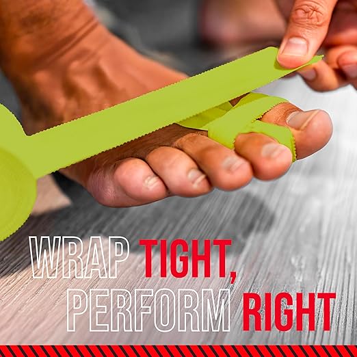 Ringside 1" Athletic Trainers Tape, Cotton Kinesiology Tape for Combat Sports, Adhesive, 30 Foot Rolls, Yellow, 3 Pack