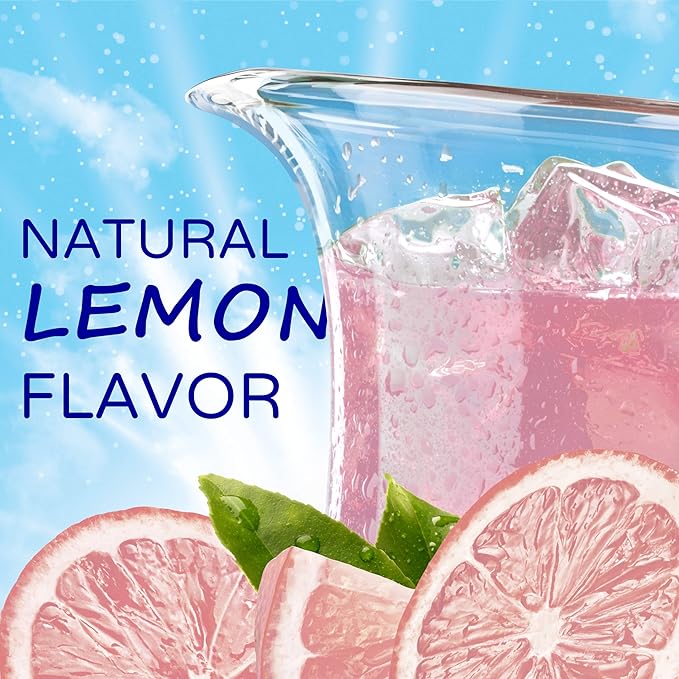 Crystal Light Sugar-Free Pink Lemonade Naturally Flavored Powdered Drink Mix 72 Count Pitcher Packets(Packaging may vary)