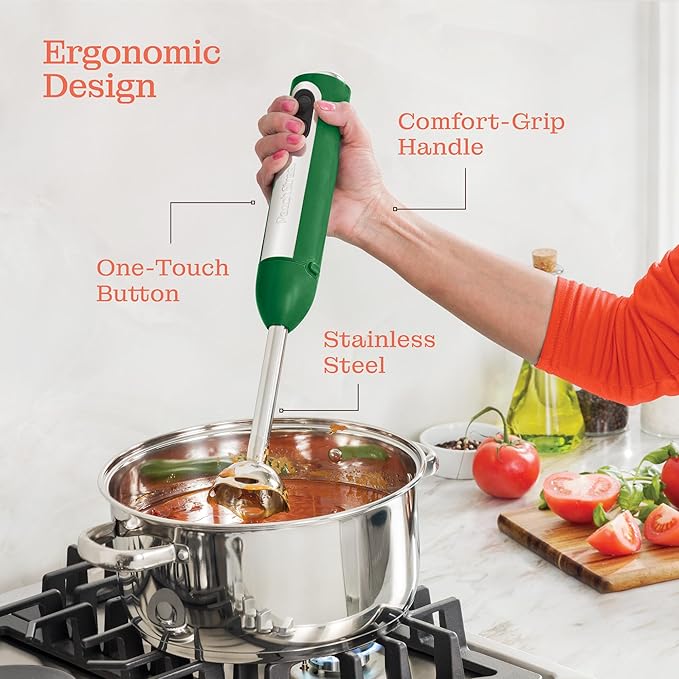 Multi-Use Immersion Blender Set, Hand Blender with Powerful Copper Motor 800W, High Speed, Turbo Mode, 3-in-1 Handheld Blender Stick Stainless Steel Blades, Whisk, Beaker, Measuring Marks, and Chopper