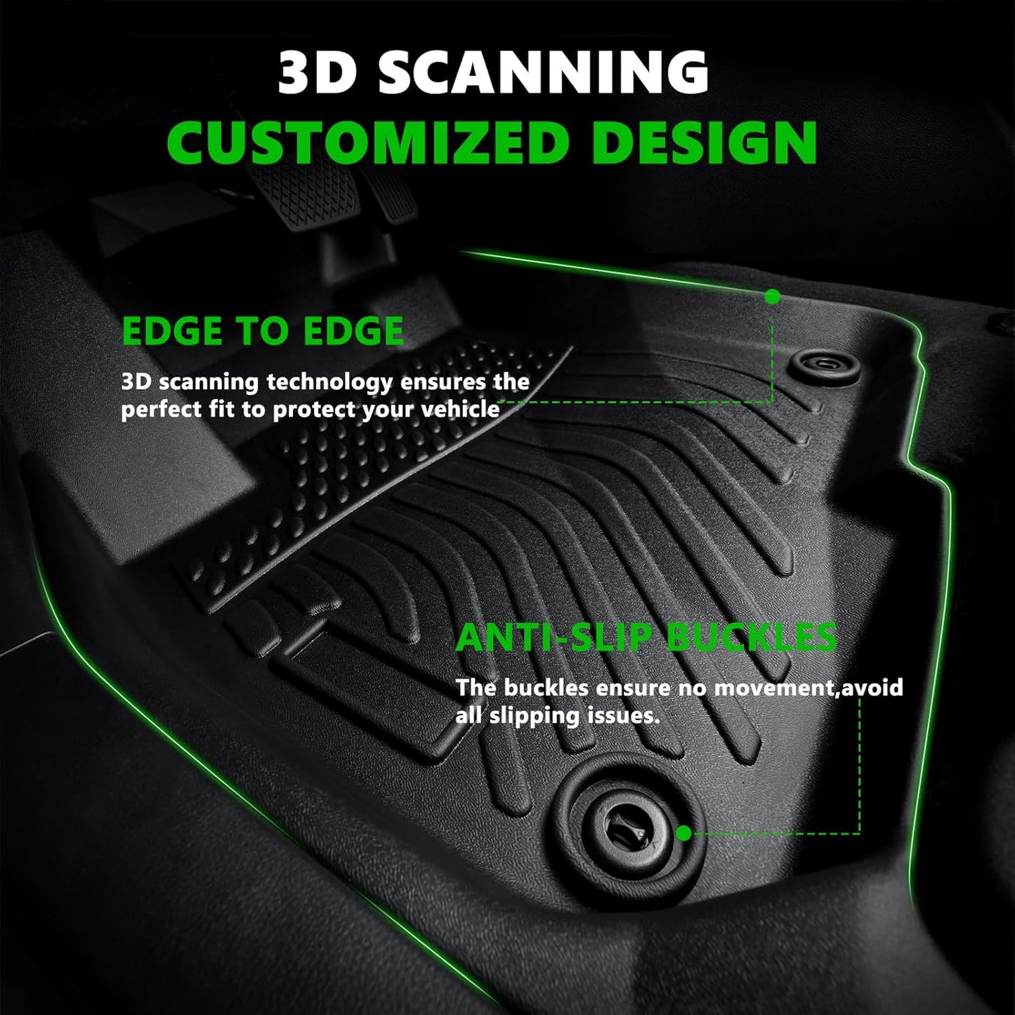 for Volkswagen Jetta Floor Mats 2025 2019-2024,Car Mats for VW Jetta S/SE/SEL/SEL Premium/R-Line/Sport/GLI All Weather Floor Mats Cargo Liner Accessories 2019-2025