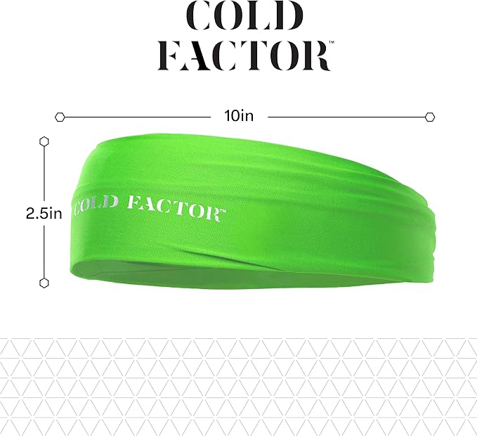 COLD FACTOR Instant Cooling Headband 3 Pack | Advanced Evaporative Comfort for Sports & Outdoor | UPF 50+ Protection | Long-Lasting Coolness | Ideal for Fitness, Hiking, Yoga, & Running