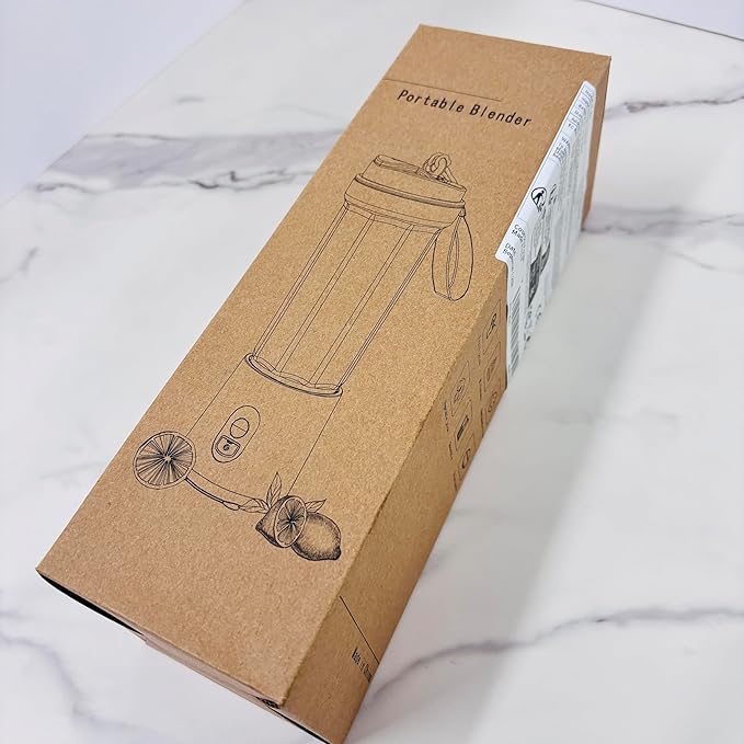 Portable Blender for Shakes and Smoothies 17Oz, Personal Blender 4000mAh USB Rechargeable, 500ml Portable Juicer for Kitchen/Travel/Gym(Black)