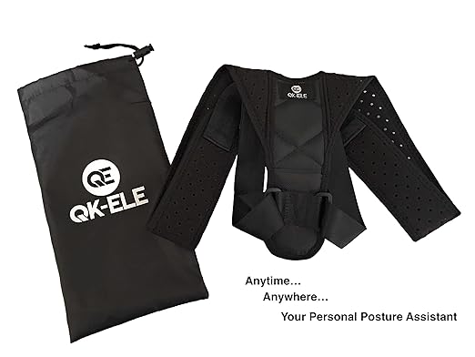 Posture Corrector Support Brace to Improve Bad Posture, Shoulder Alignment, Back Pain Relief for Men and Women (Reg 28 to 41)