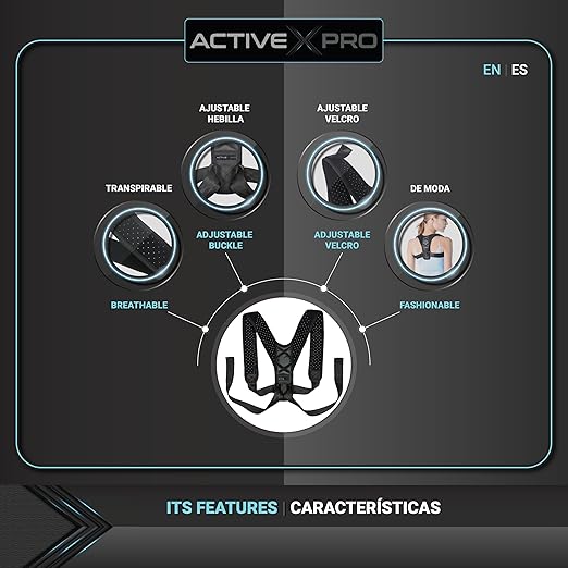 Posture Corrector for Men and Women - Shoulder Straightener Back Brace - Adjustable Straps - Scoliosis, Kyphosis, Scapula and Neck Hump Relief - Full Spine Support (Medium)