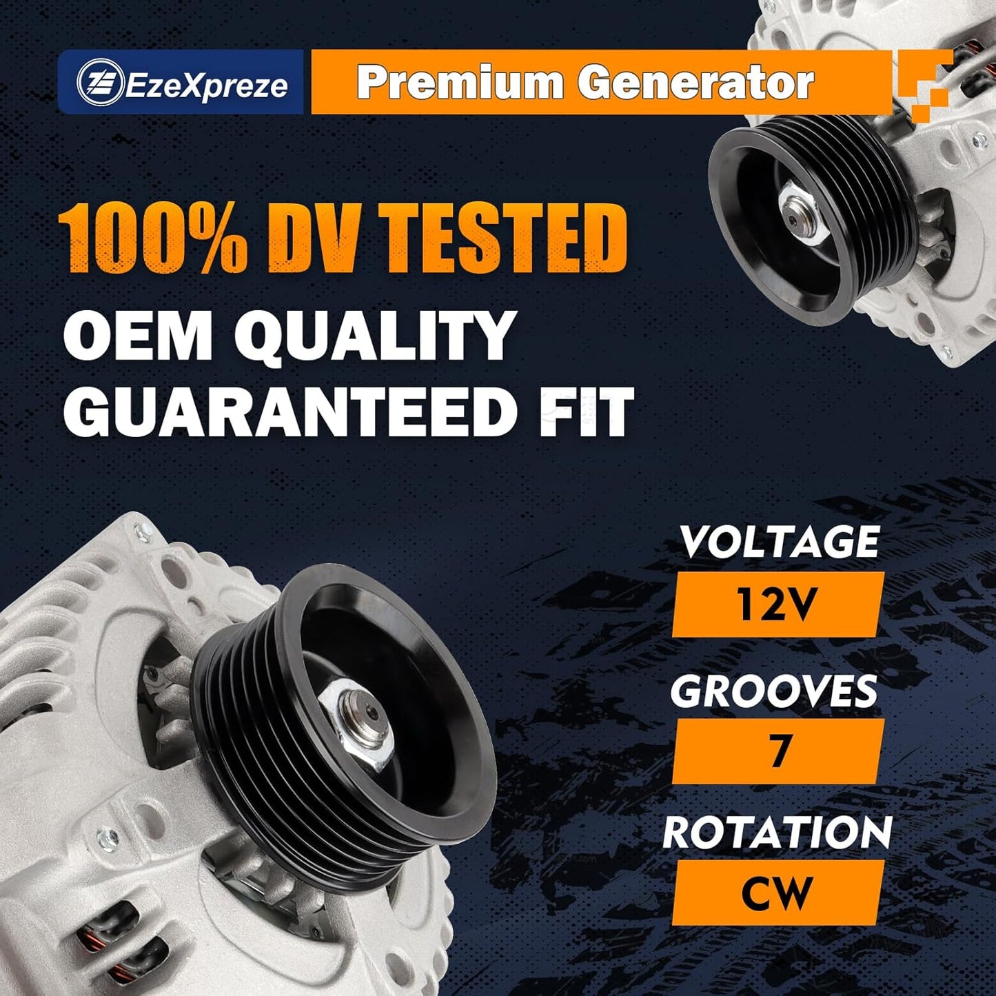 Ezexpreze 13980 Alternator for Honda Accord 03-07 for Honda CR-V 07-11 for Honda Element 03-11 (2.4L) for Honda Civic 06-11 (2.0L), for Acura CSX 06-08 (2.0L) for Acura TSX 04-08 (2.4L), AND0257 CSD73