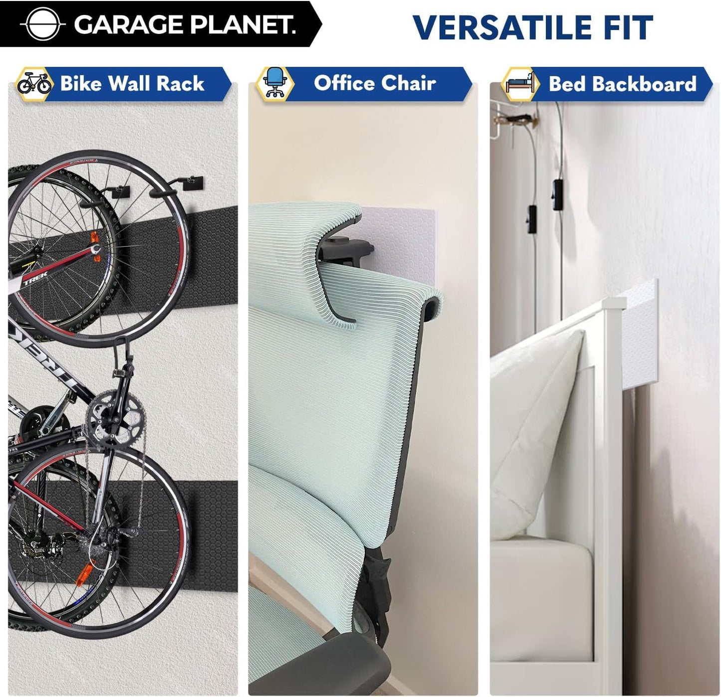 H1 Garage Wall Protector Car Door Wall Protector, Tool-Free, Designed in Australia (White, 2 Pack)